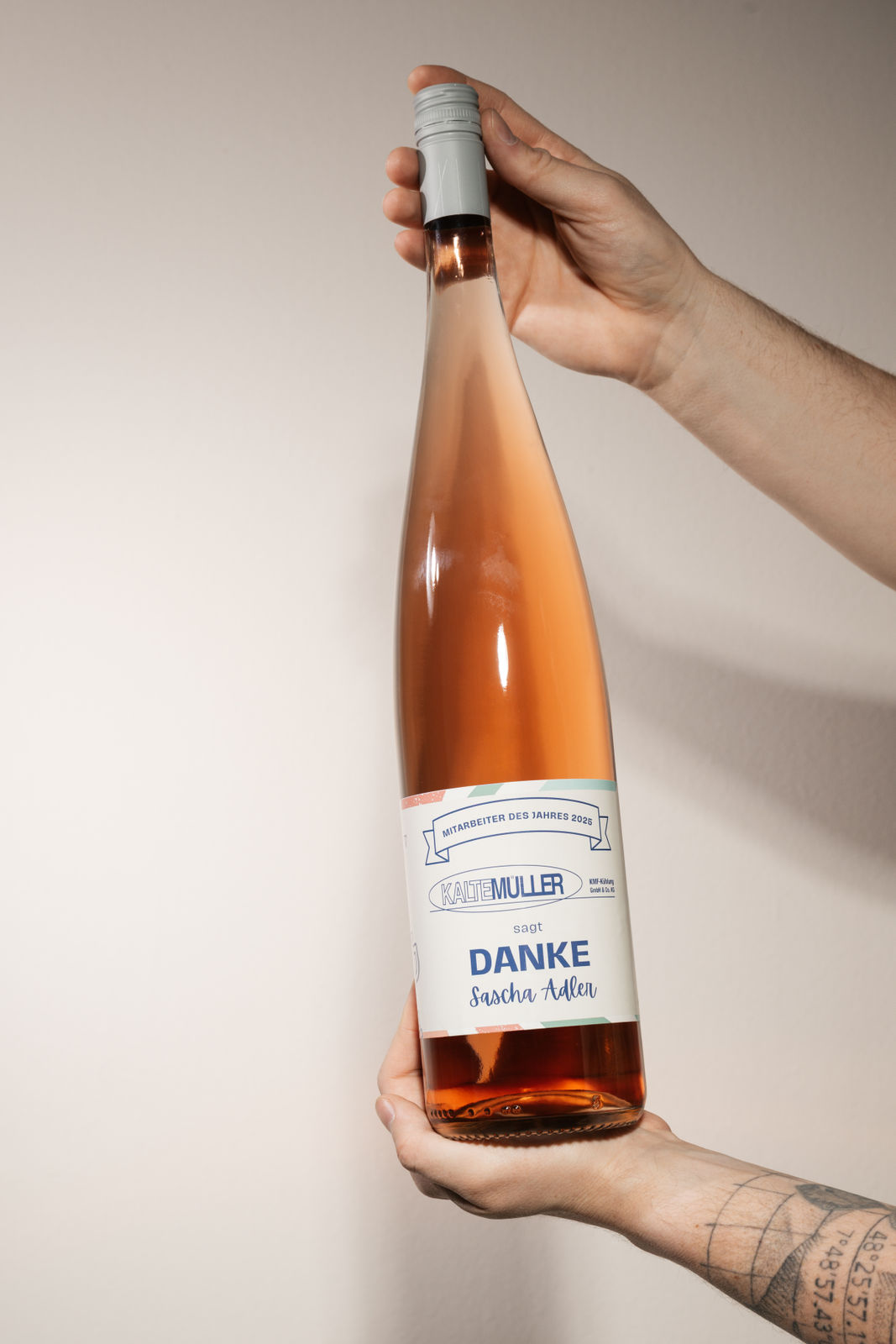 Spätburgunder Rosé – Trockener Rosé als personalisiertes Weingeschenk