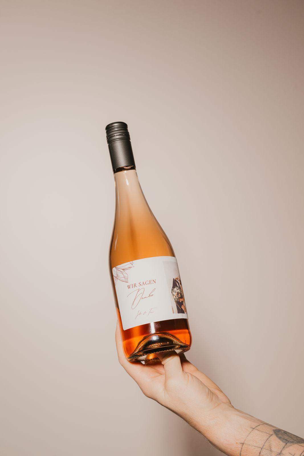 Secco Rosé – Prickelndes Roségeschenk mit eigenem Etikett