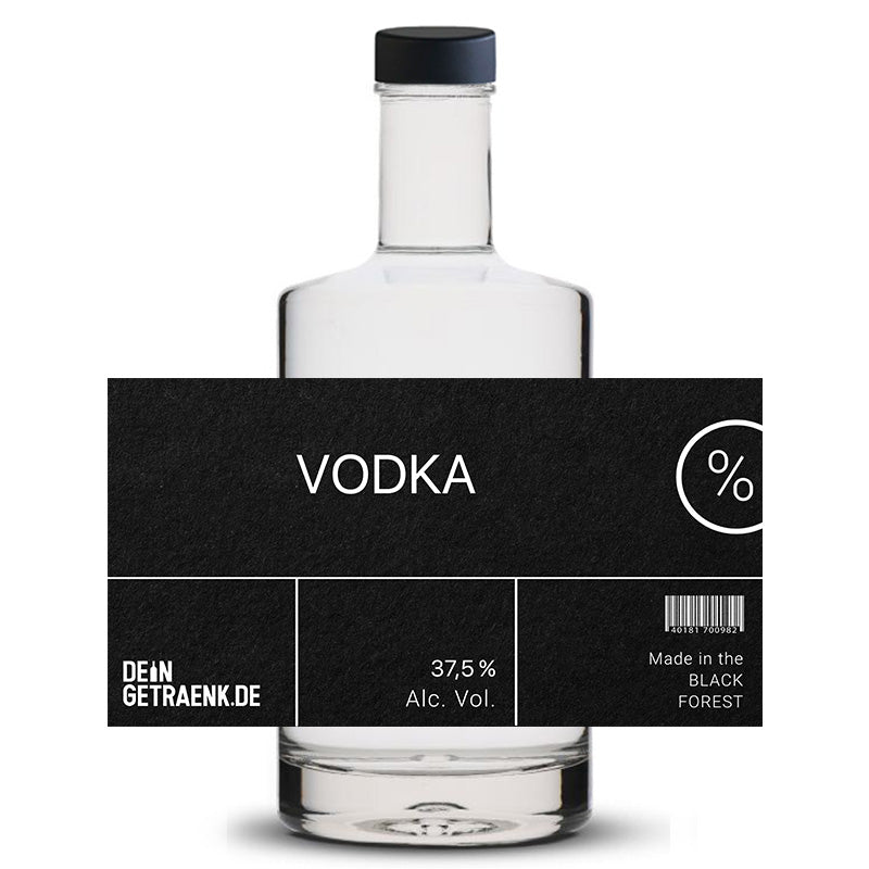 Premium Vodka in personalisierter Hamah-Flasche mit individuellem Etikett – DeinGetraenk.de